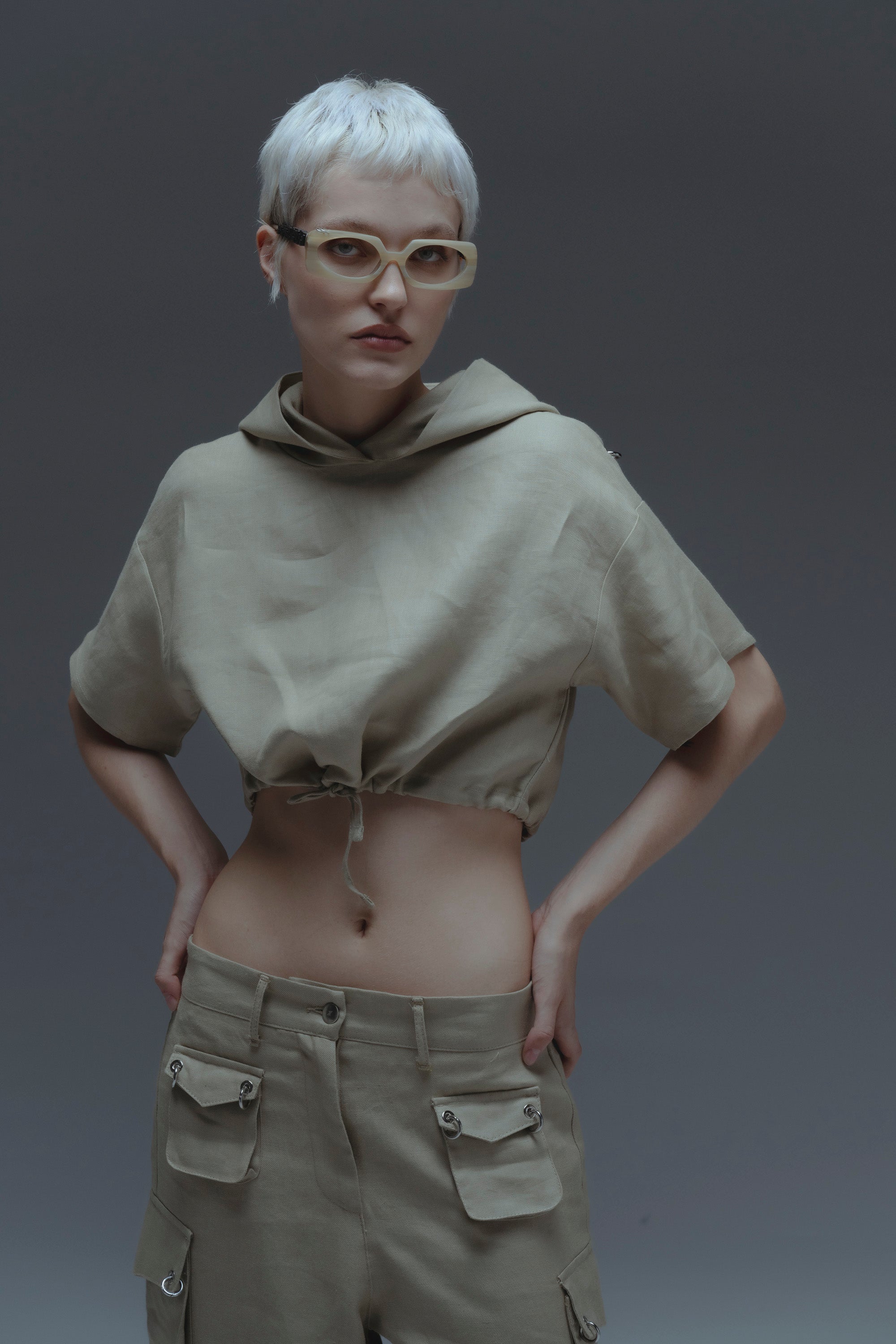 Linen Crop Top - Alessia Alize