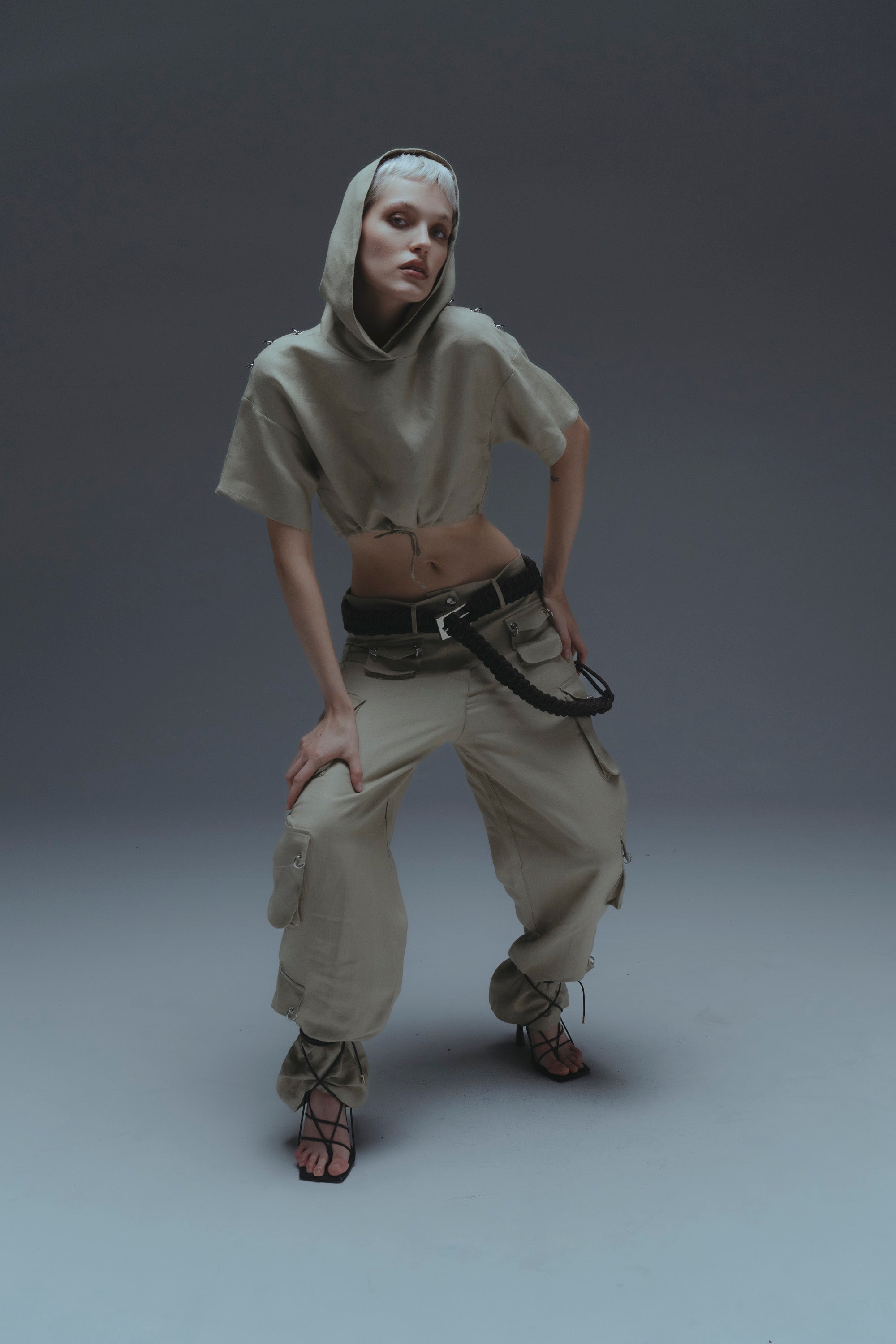 Linen Crop Top