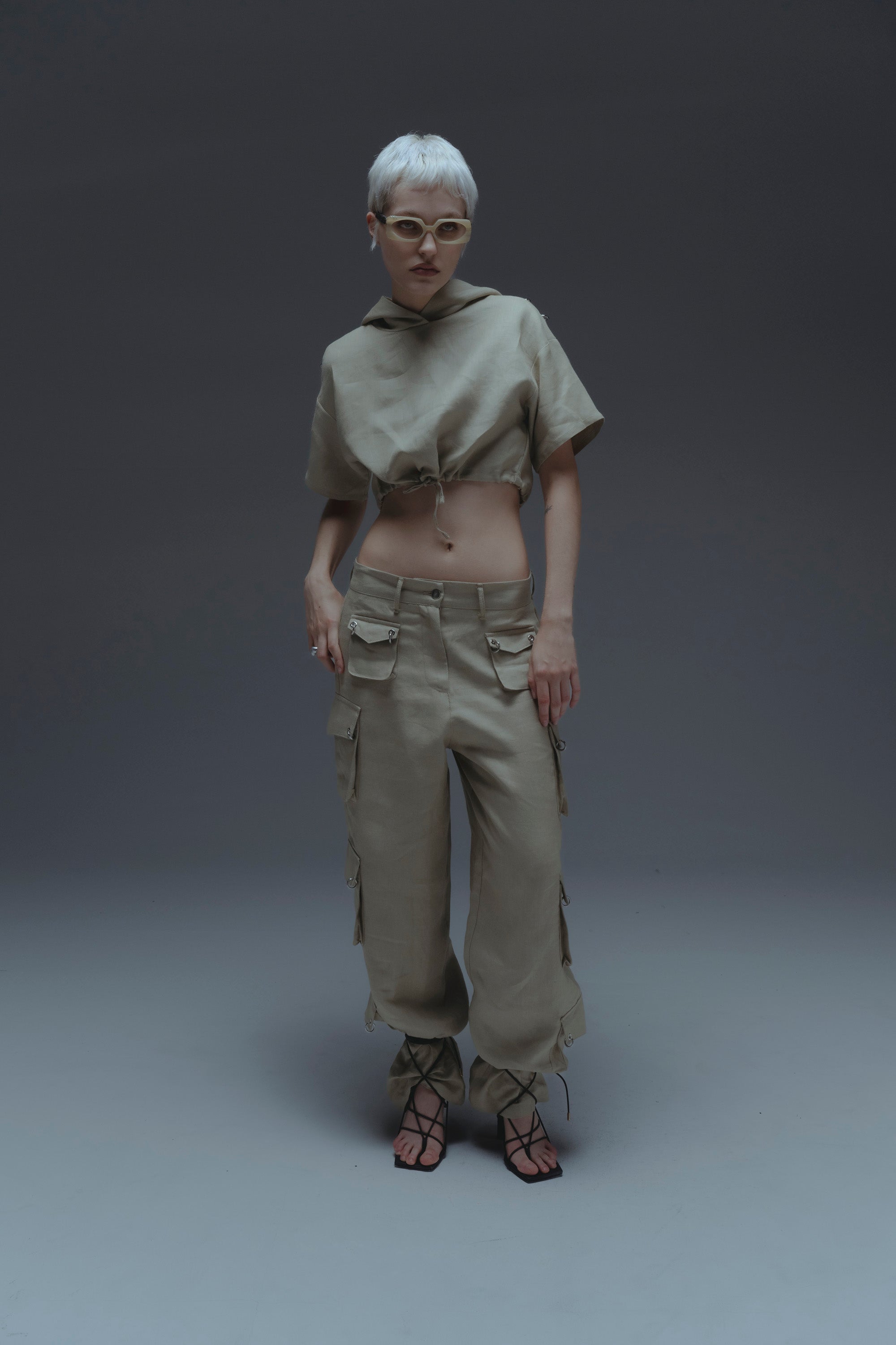 Linen Cargo Pants