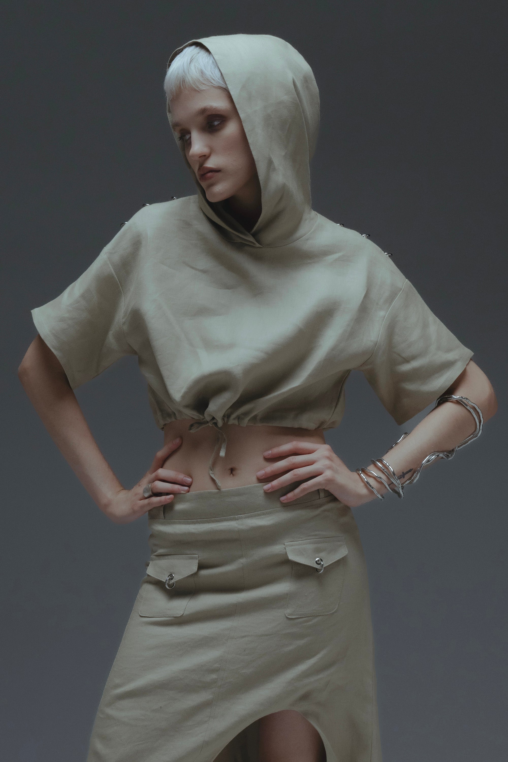 Linen Crop Top